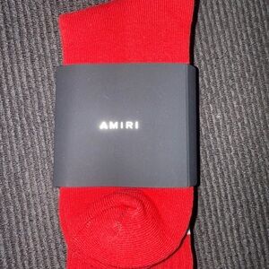 AMIRI Bold Red Athletic Socks (AUTHENTIC)